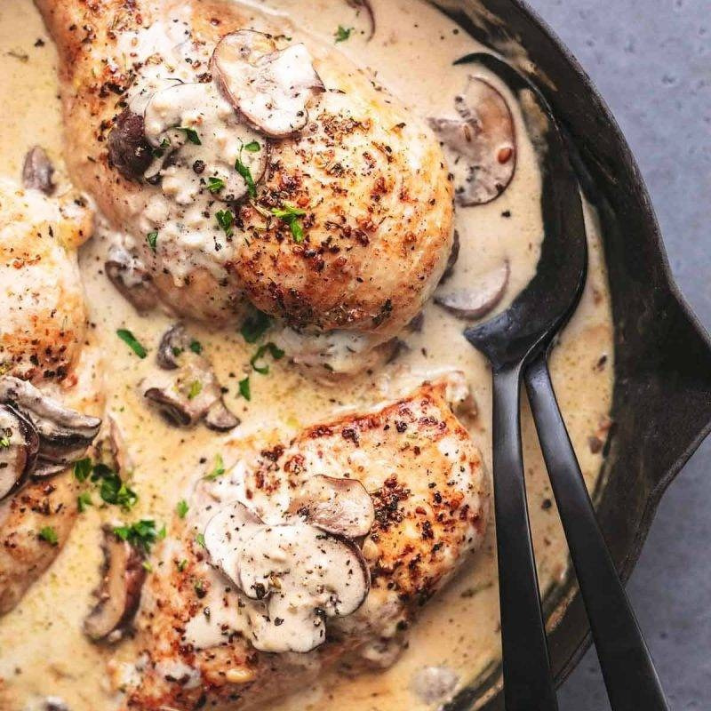 GRILLED CHICKEN MUSHROOM — MAIN DISH